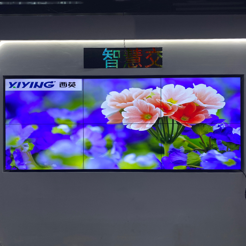 梦不落——广州某单位55寸2X3壁挂拼接屏展示项目